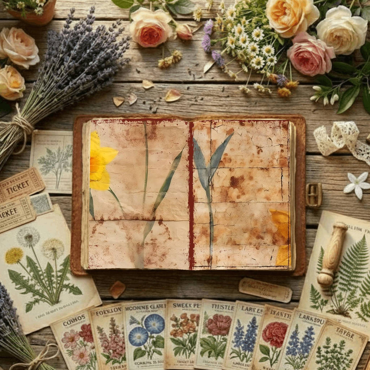 Floral Digital Papers
