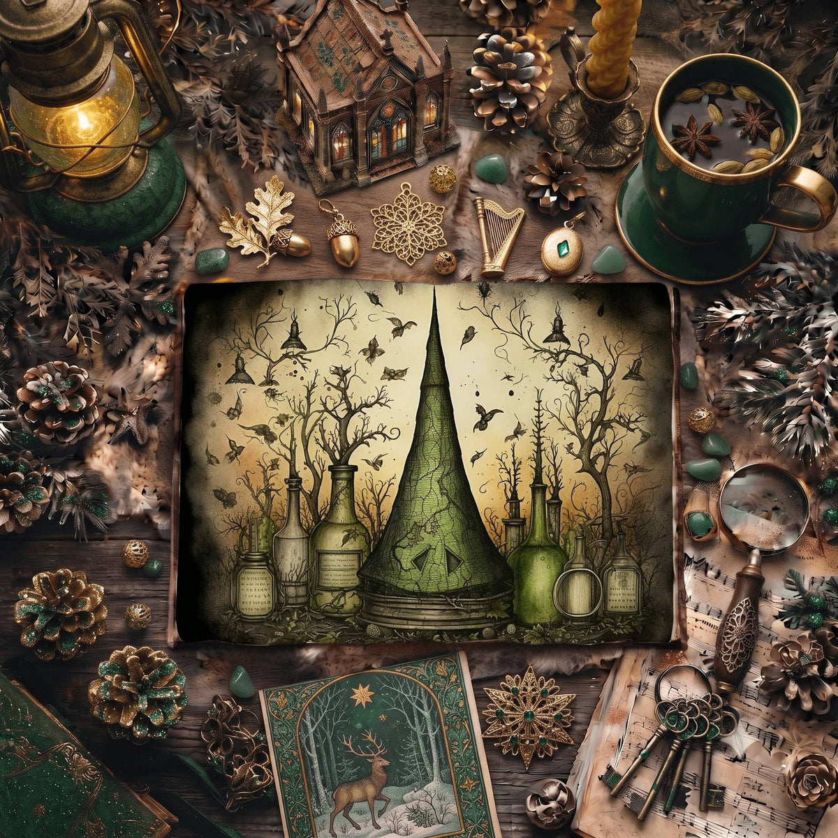 Forest Witch Digital Papers