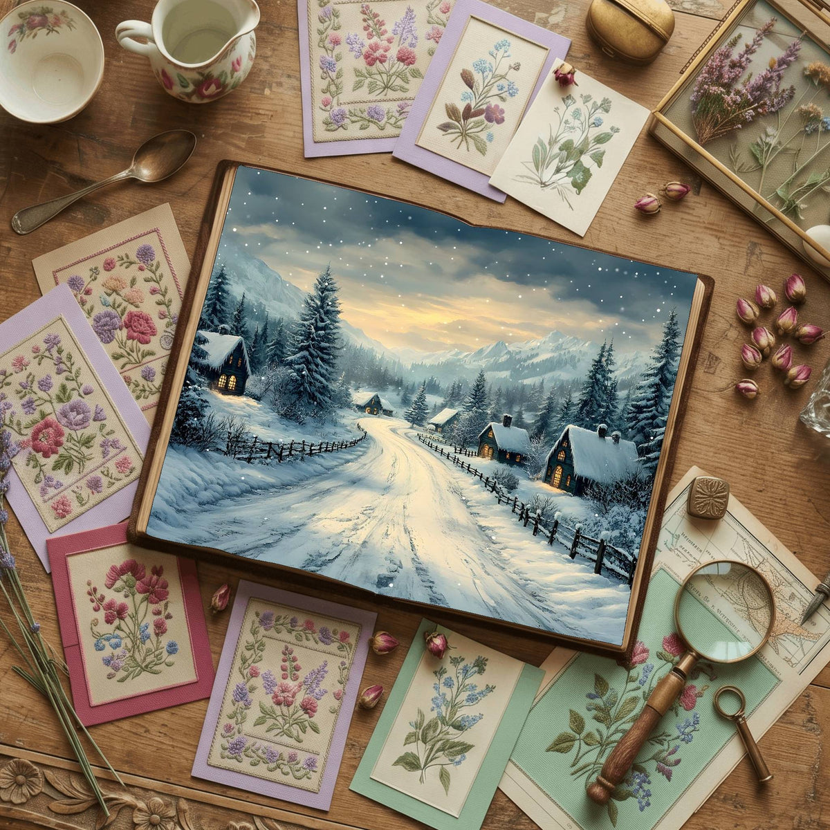 Gothic Christmas Digital Papers