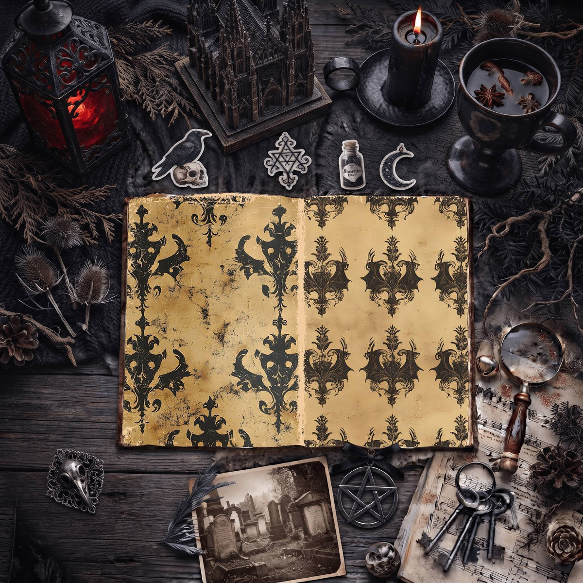 Gothic Digital Papers
