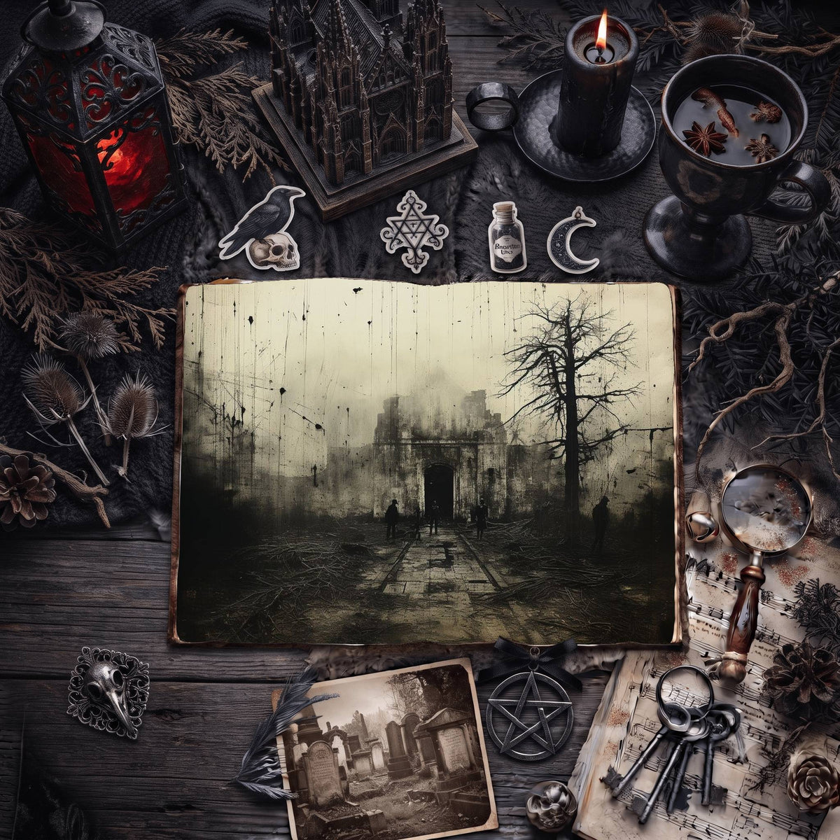 Gothic Digital Papers