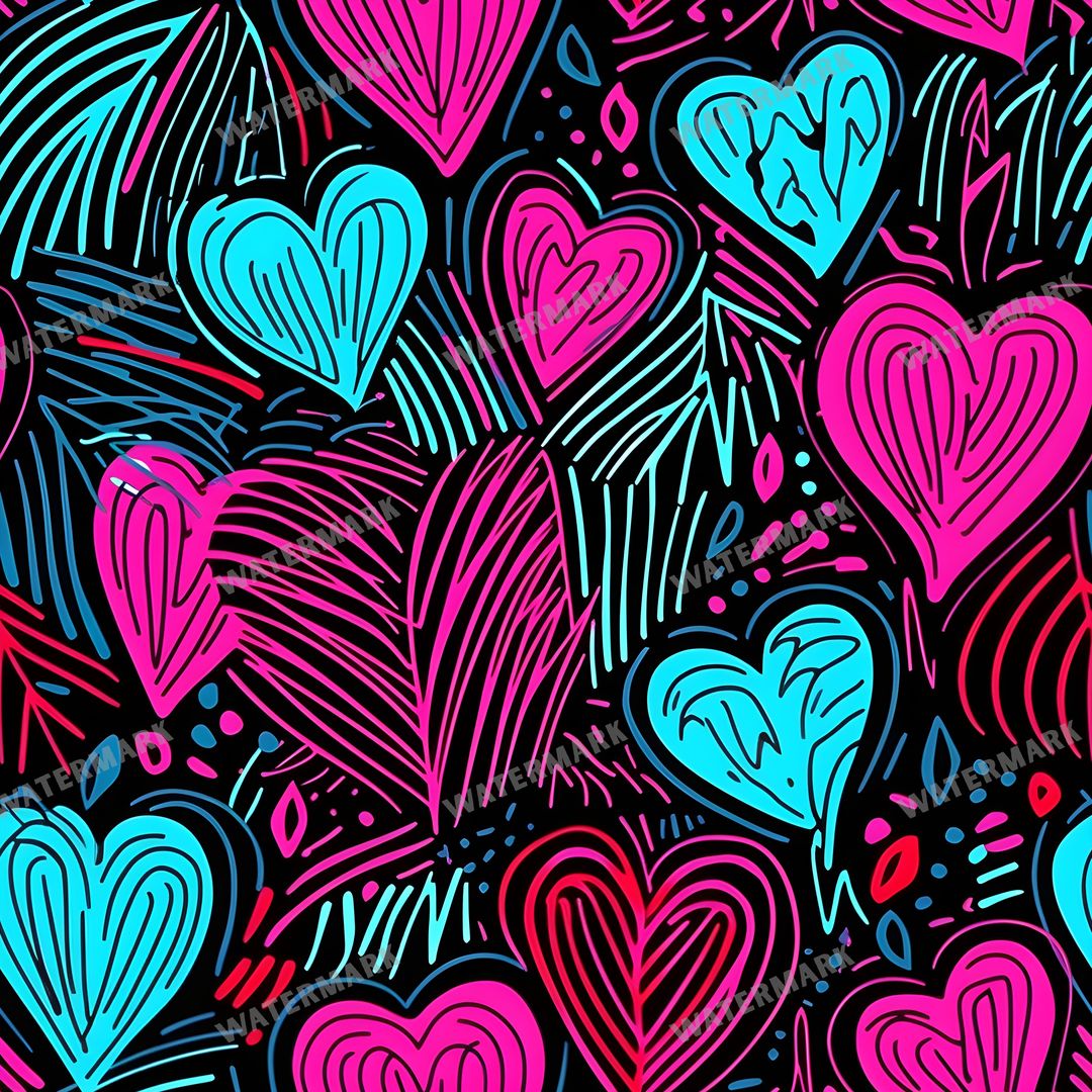 Hearts Seamless Pattern