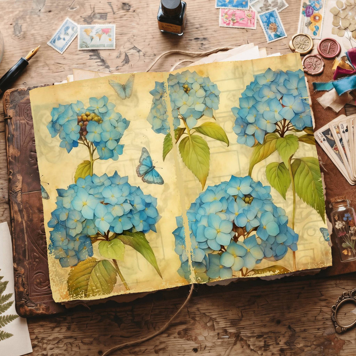 Hydrangea Digital Papers