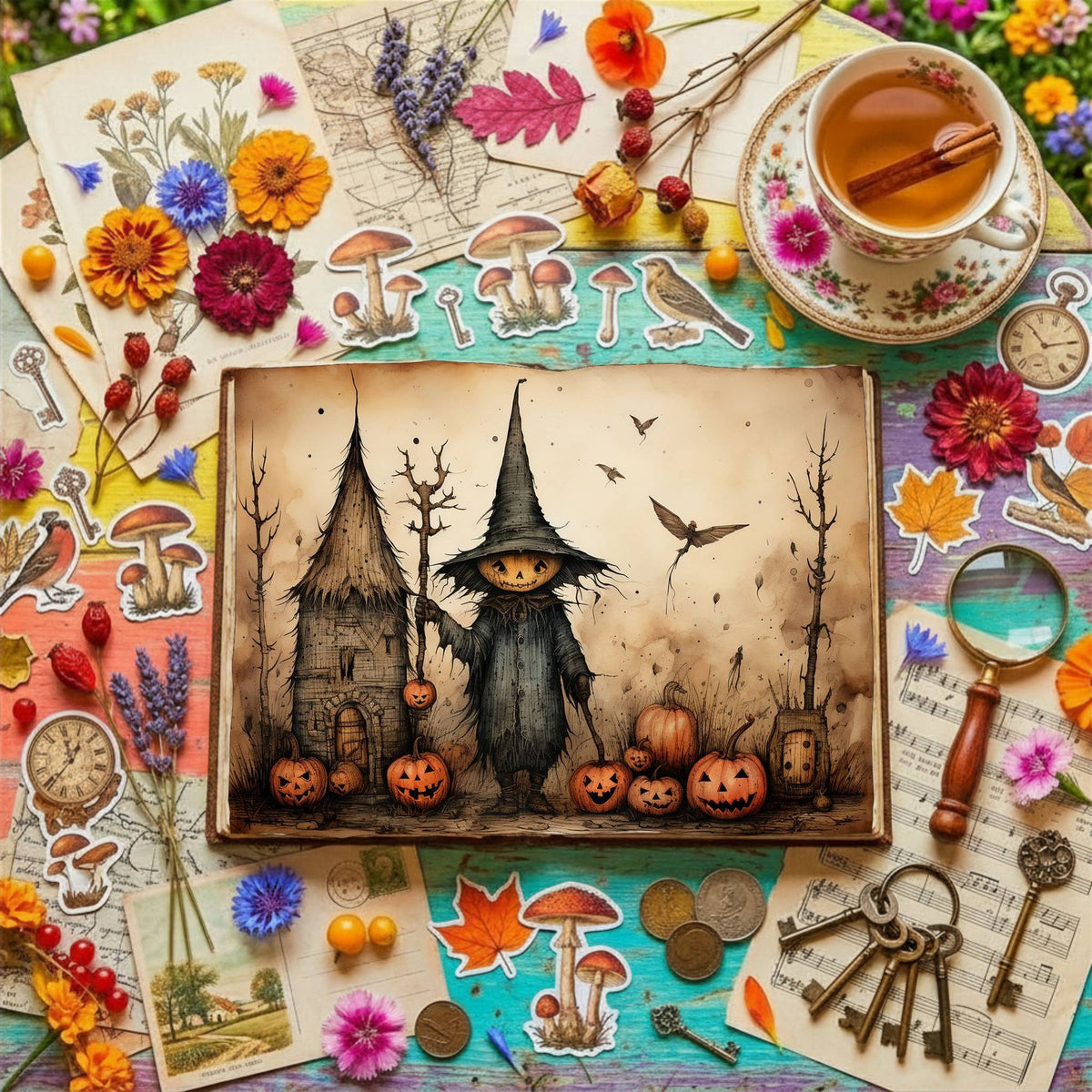 Mixed Halloween Digital Papers