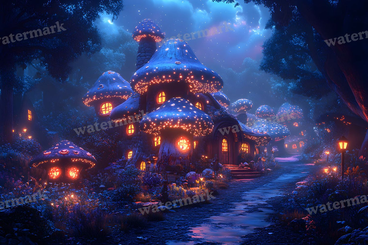 Mushroom Forest Backdrop Images