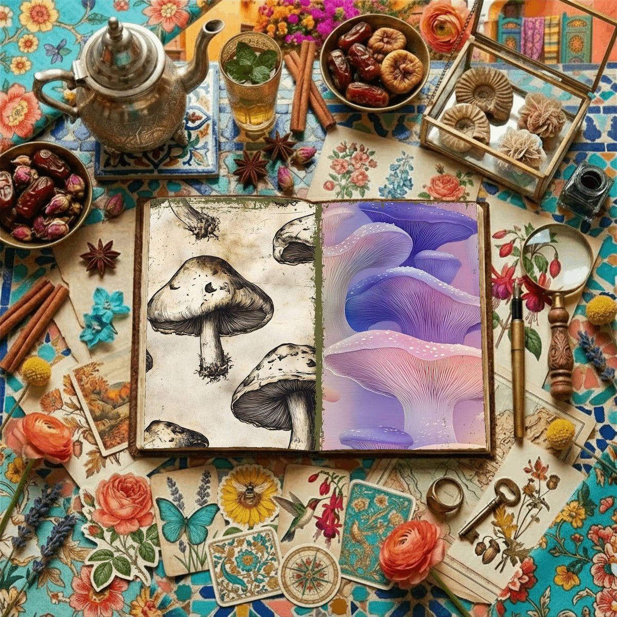 Mushroom Digital Papers