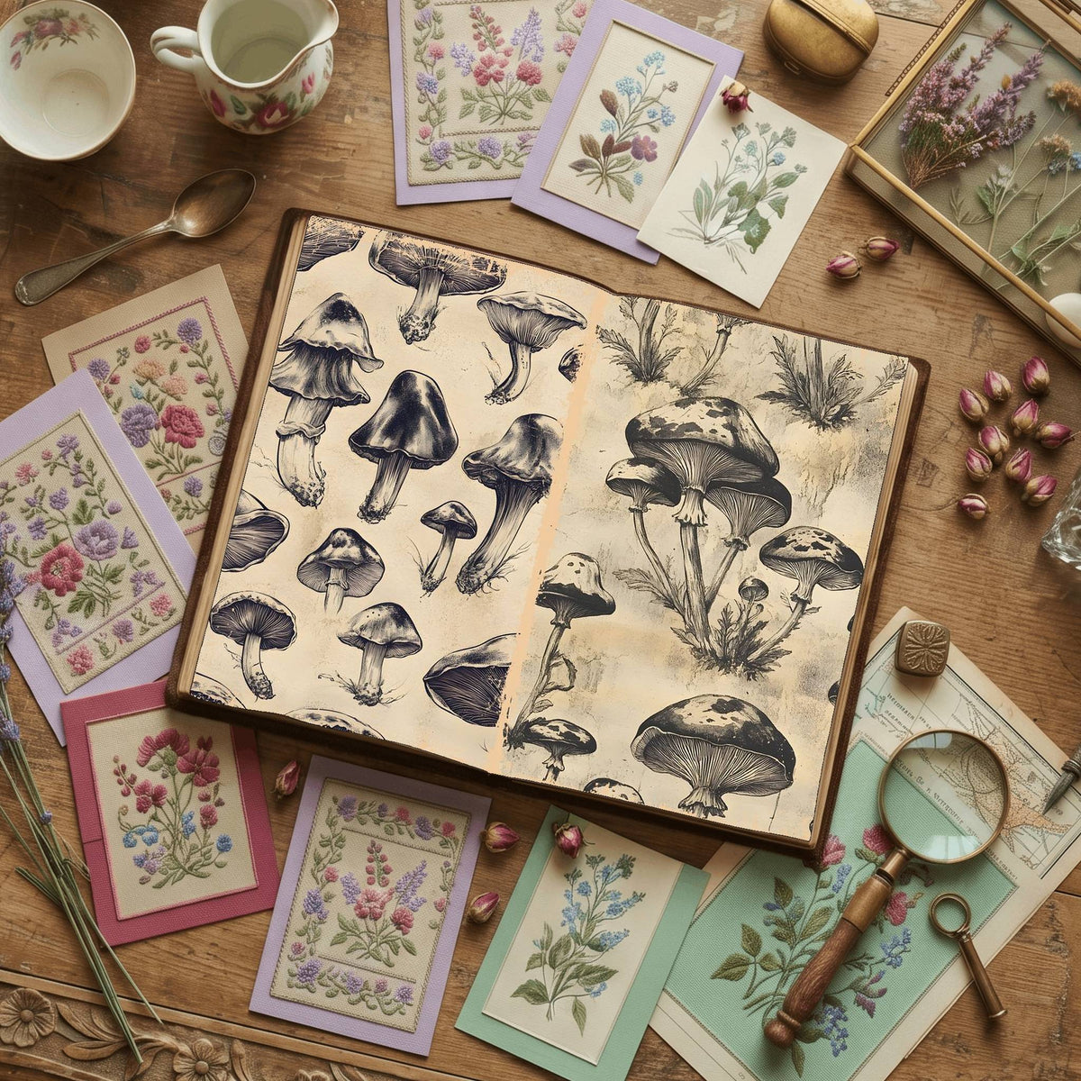 Mushroom Digital Papers