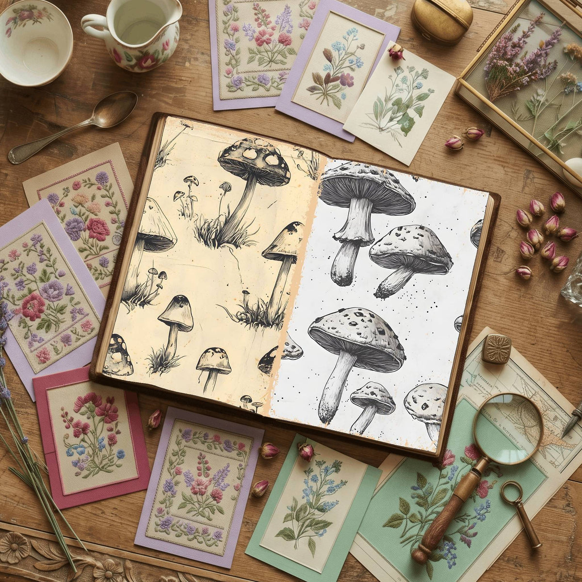 Mushroom Digital Papers