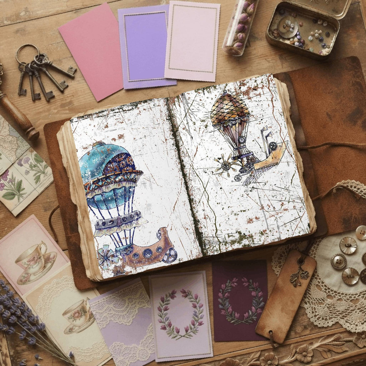 Steampunk Digital Papers