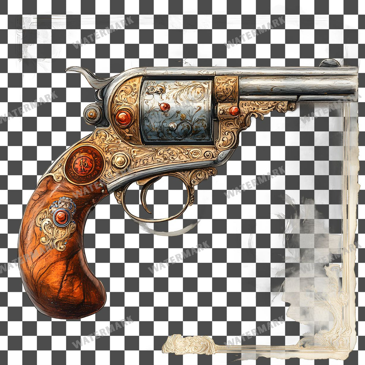 Weapon Vintage Style Clipart Pngs