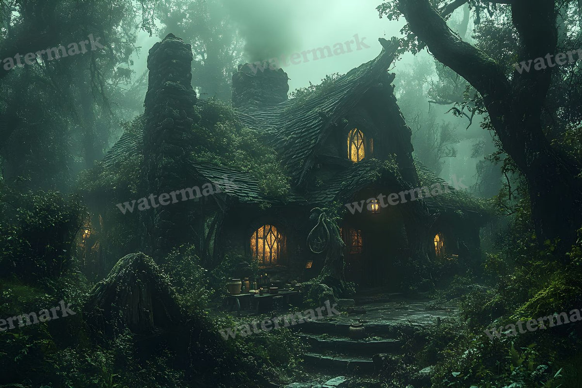 Witchs Cottage Retreat Backdrop Images
