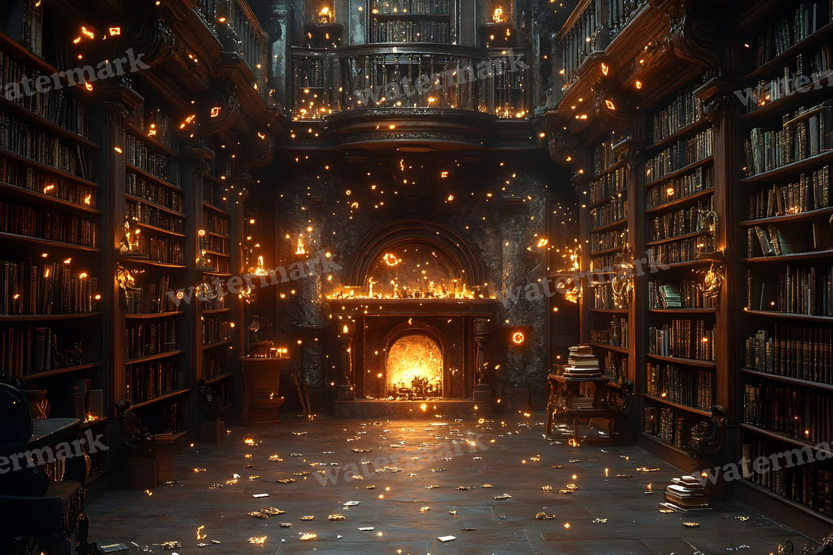 Wizards Library Backdrop Images