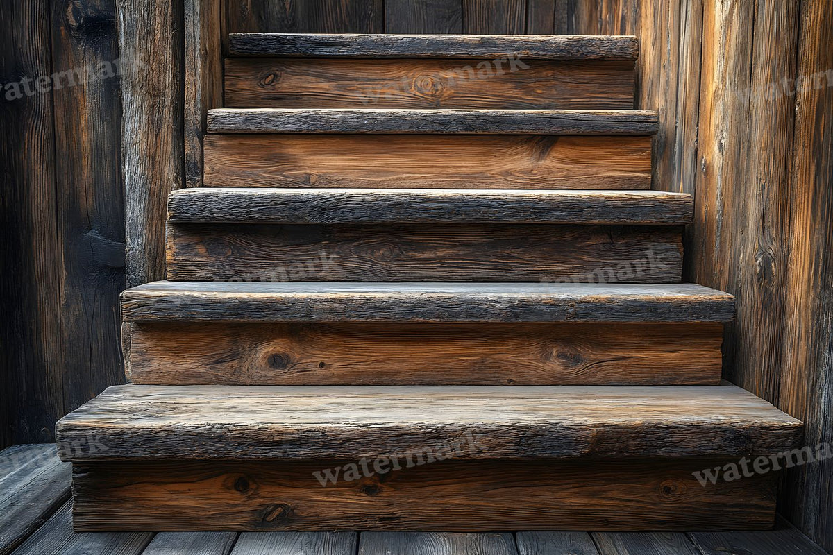 Wooden Stairrustic Vintage Backdrop Images