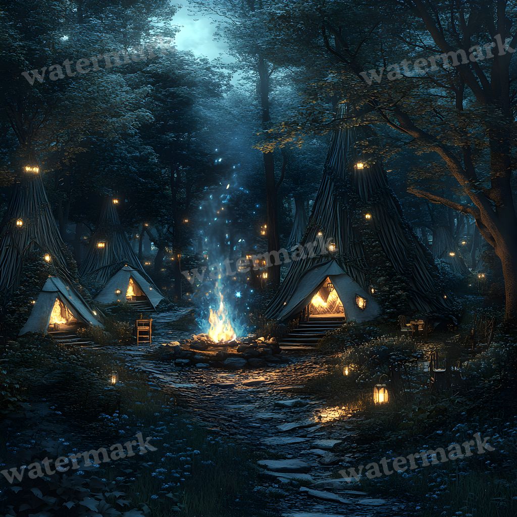 Woodland Elf Sanctuary Backdrop Images