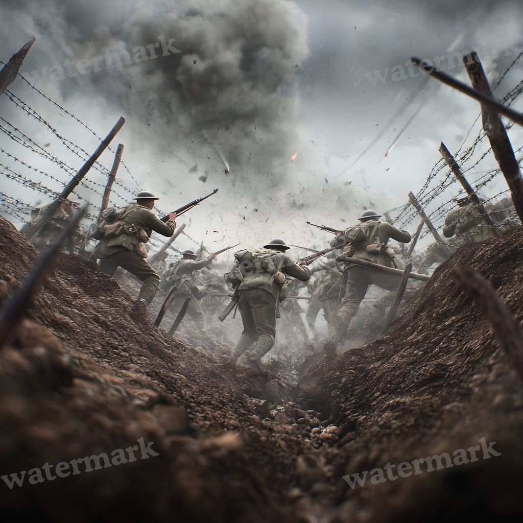 Ww Soldiercharging Backdrop Images