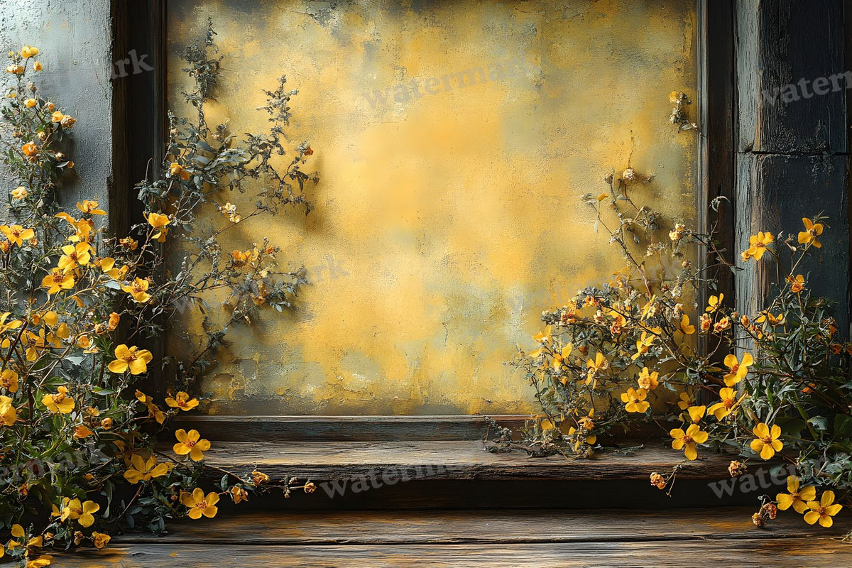 Yellow Vintage Room Backdrop Images