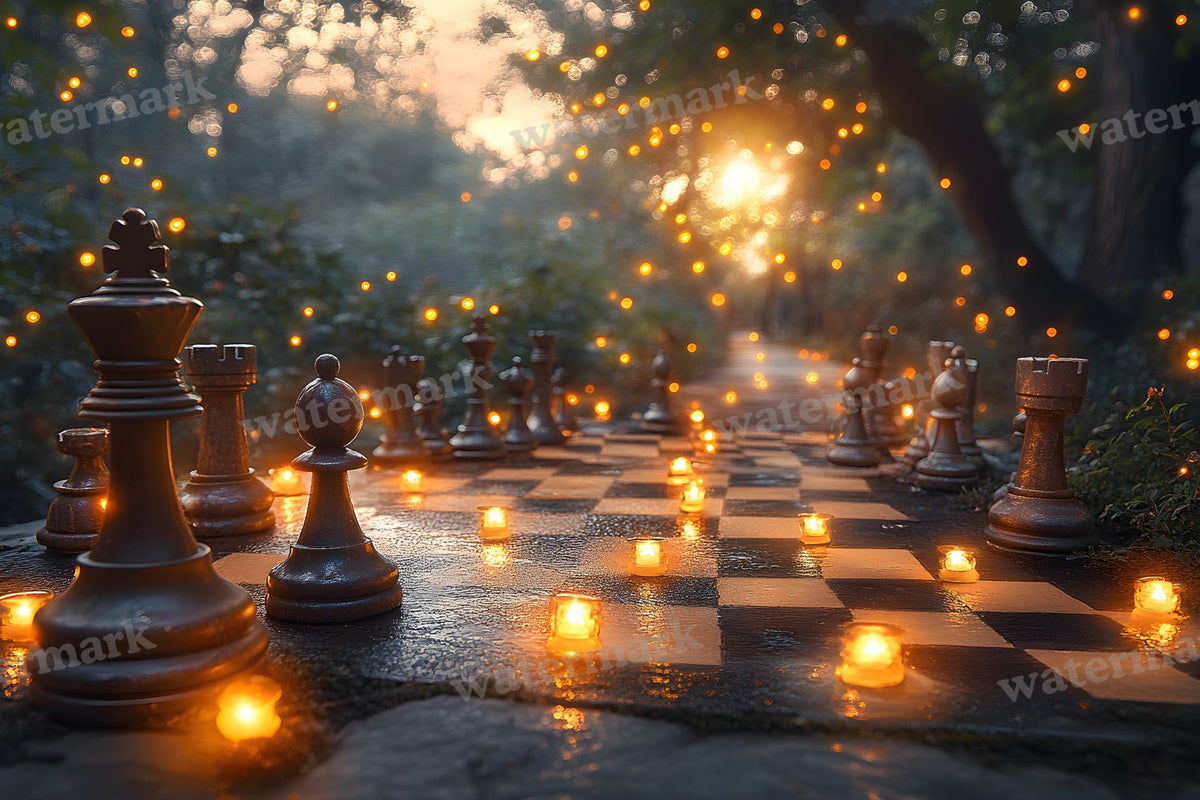 Alice Oversized Chessboard Backdrop Images