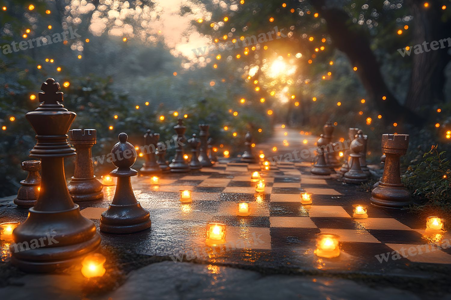 Alice Oversized Chessboard Backdrop Images