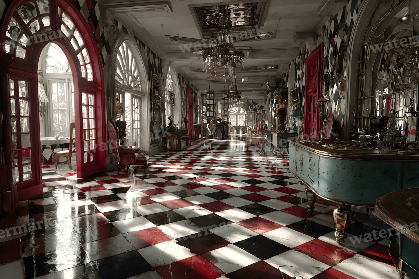 Alice Wonderland Theme Backdrop Images