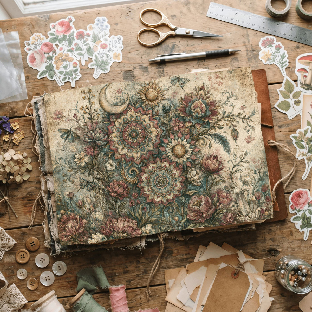 Celestial Mandala Garden Paper