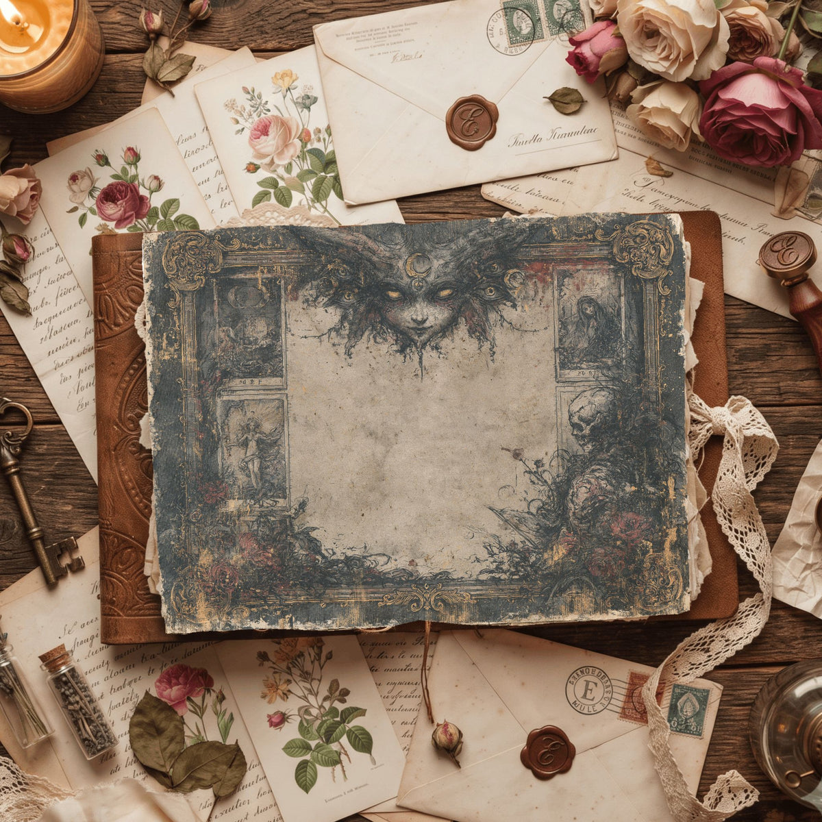 Gothic Tarot Journal Paper