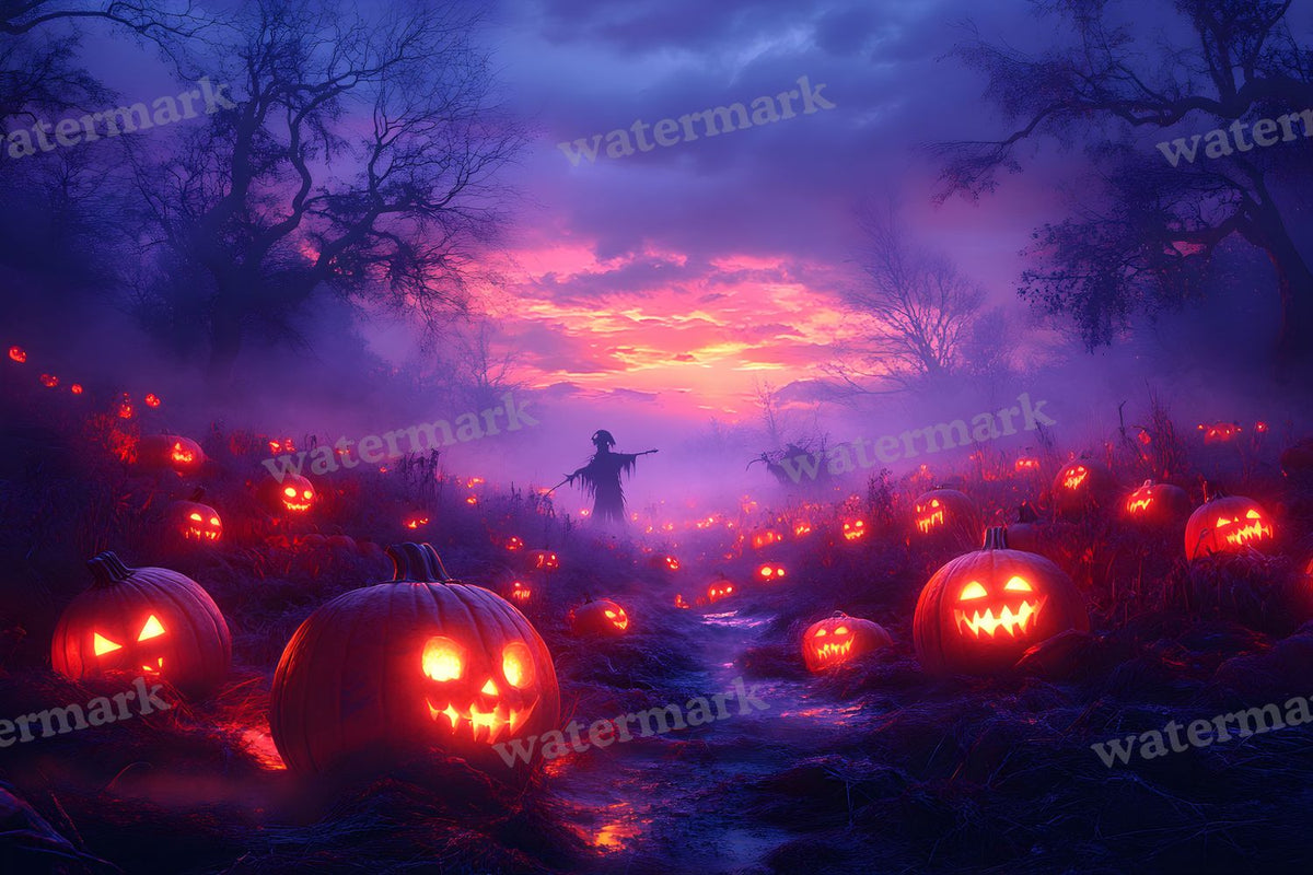 Pumpkin Field Curse Backdrop Images