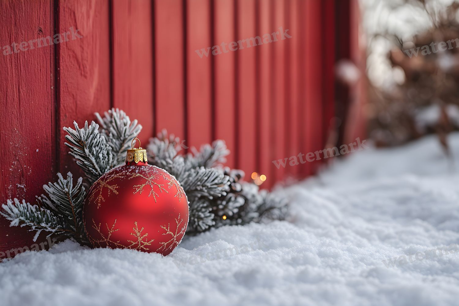 Red Christmas Backdrop Images