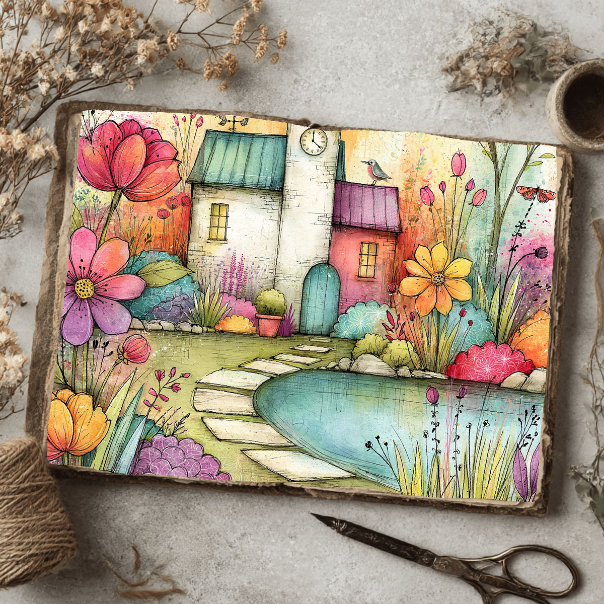 Romantic Garden Scene