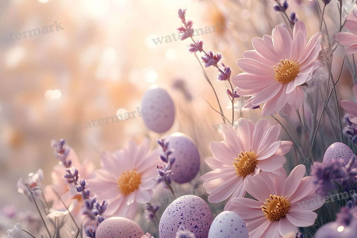 Spring Blossomeggscene Backdrop Images