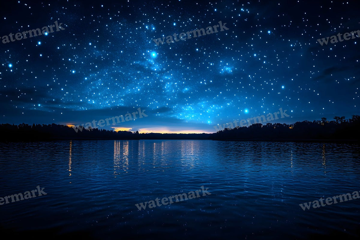Starry Night TV Wallpaper digital photo backdrop for photo editing, preview 20