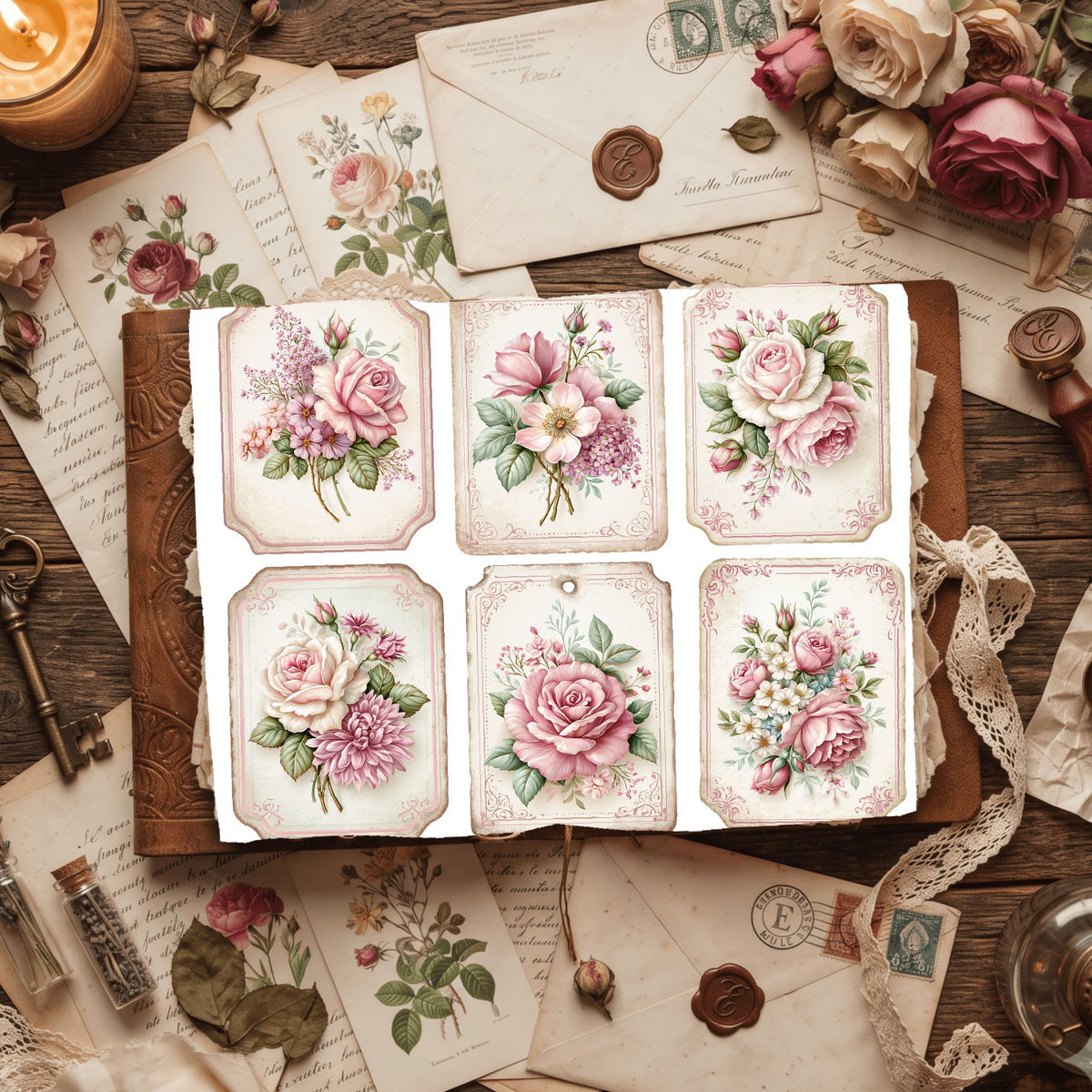 Vintage Botanical Floral Paper