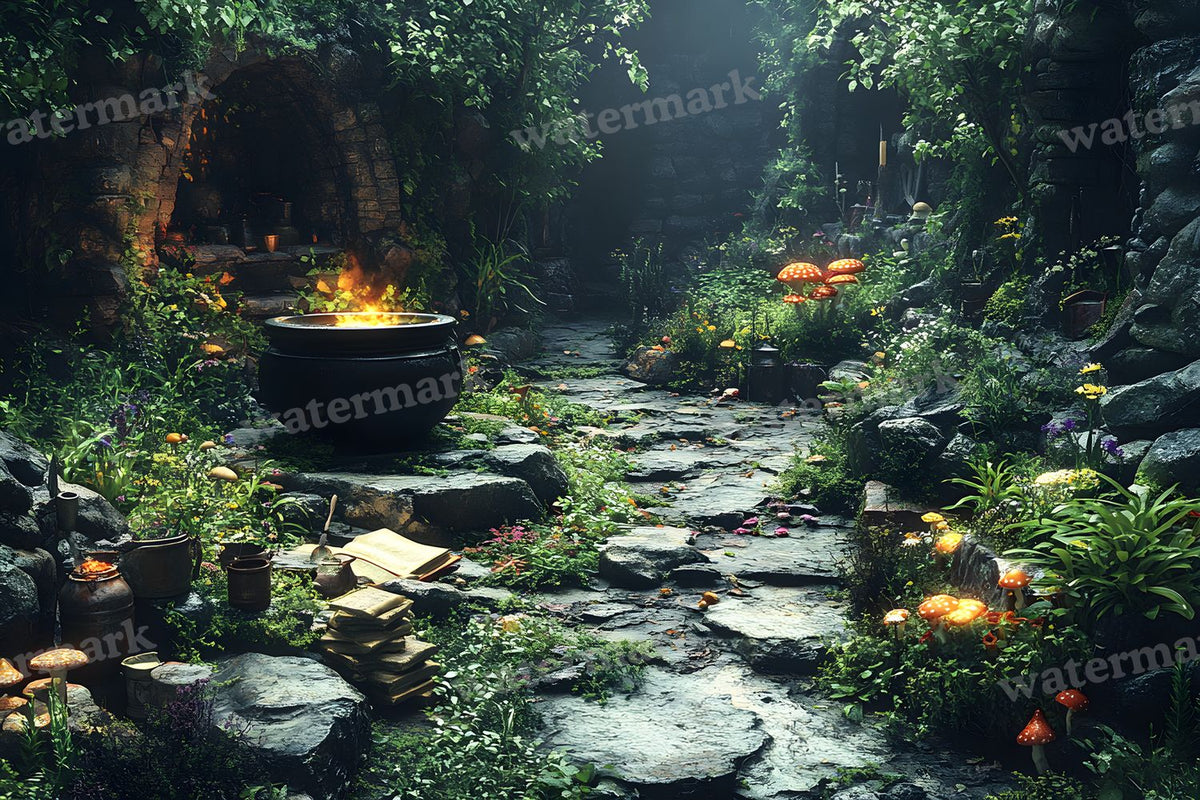 Wicked Witch Garden Backdrop Images