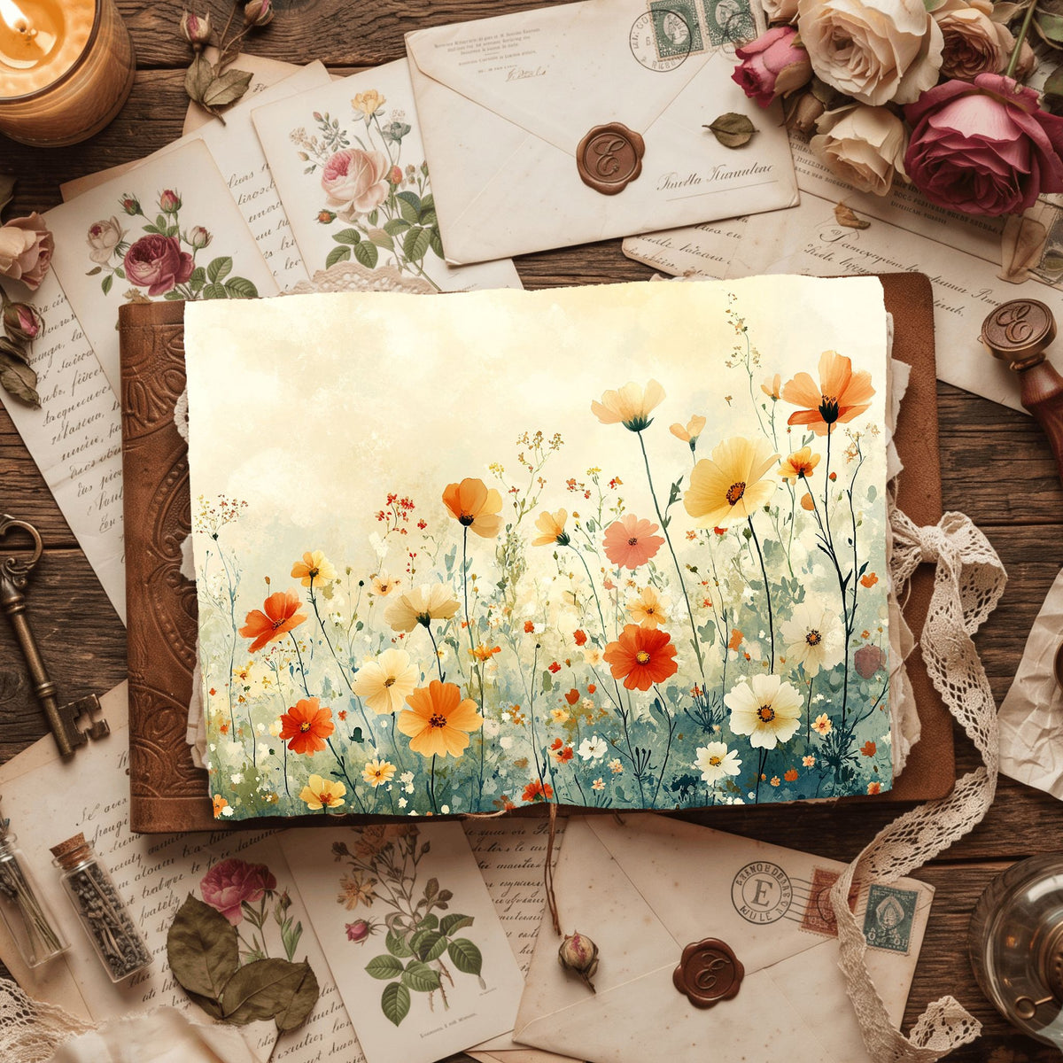 Wildflower Breeze Writing Paper