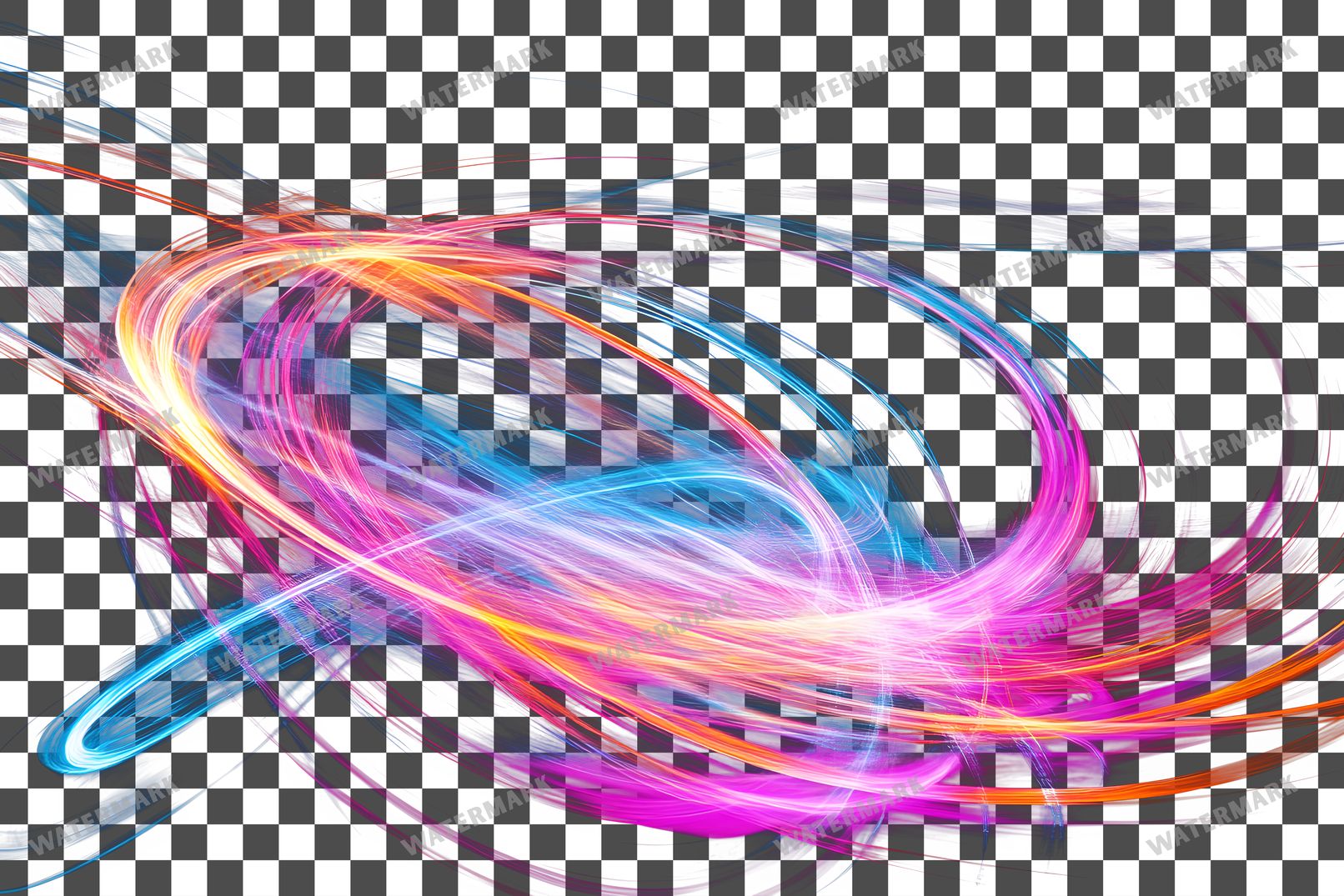 Abstract Light Streaks Transparent Overlay Pngs