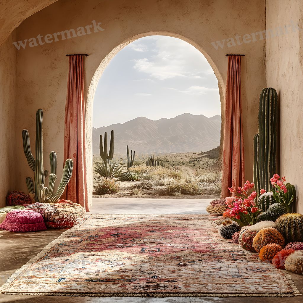 Bohemian Desert Backdrop Images