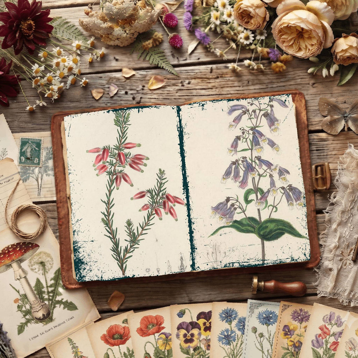 Botanical Illustrations Digital Papers