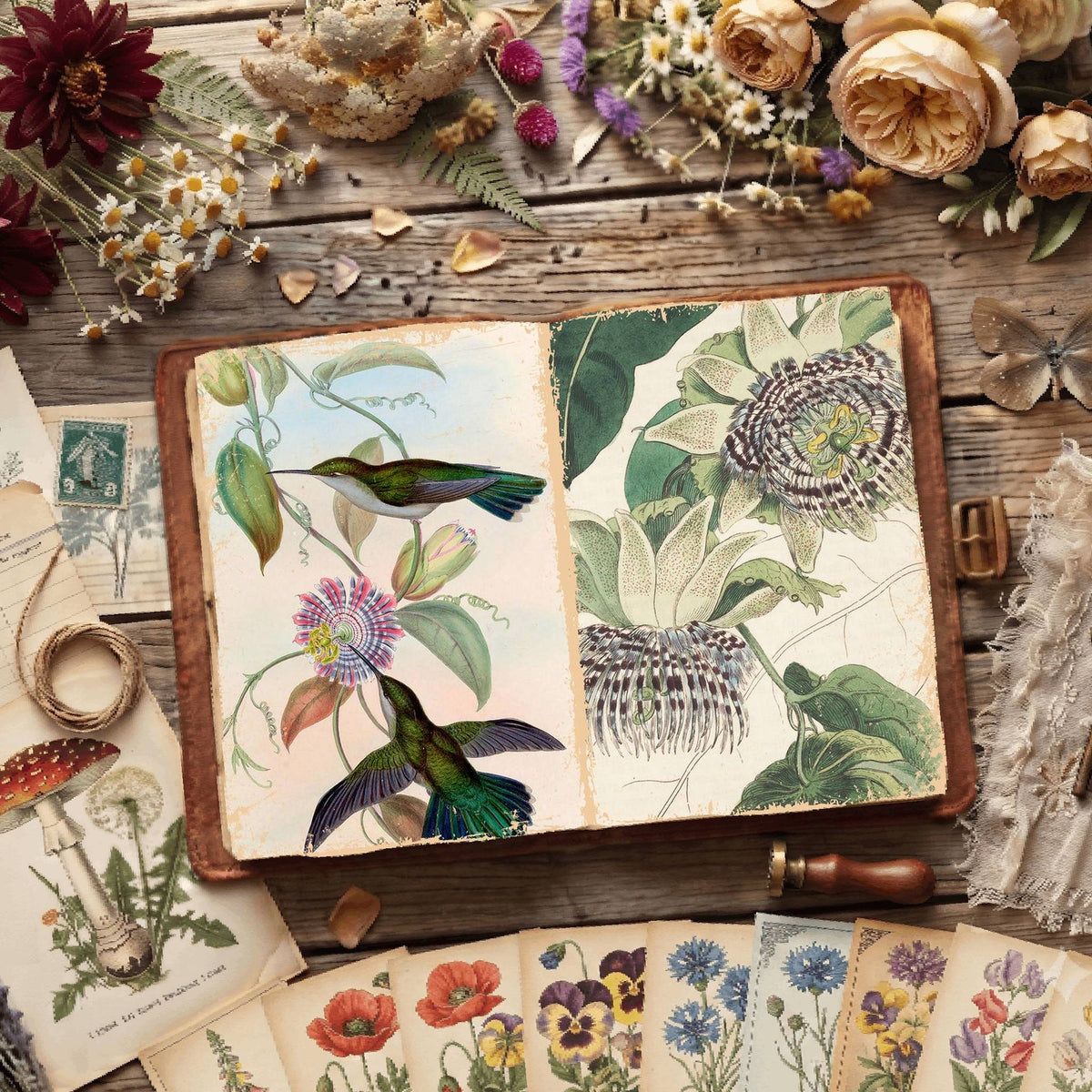 Botanical Illustrations Digital Papers