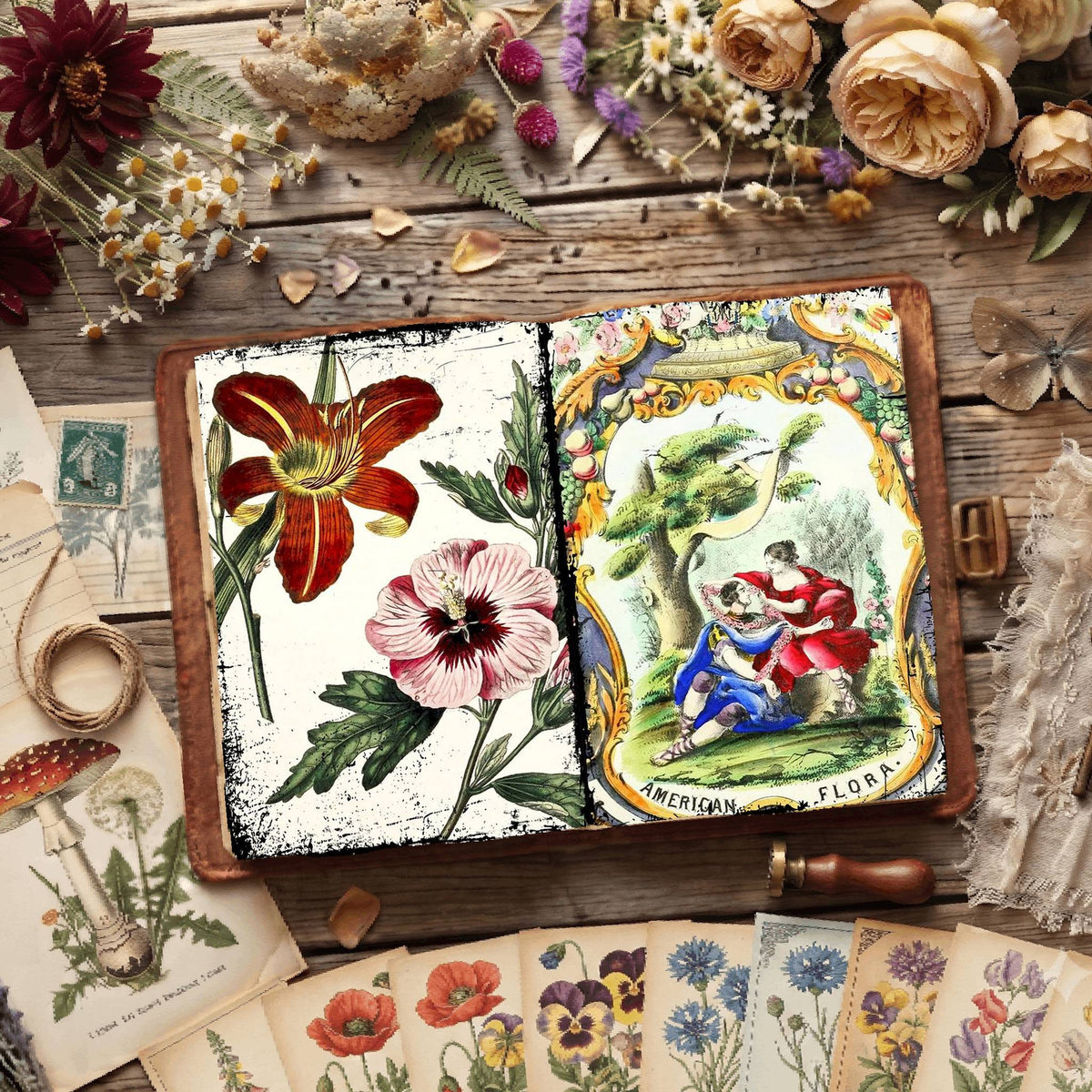 Botanical Illustrations Digital Papers