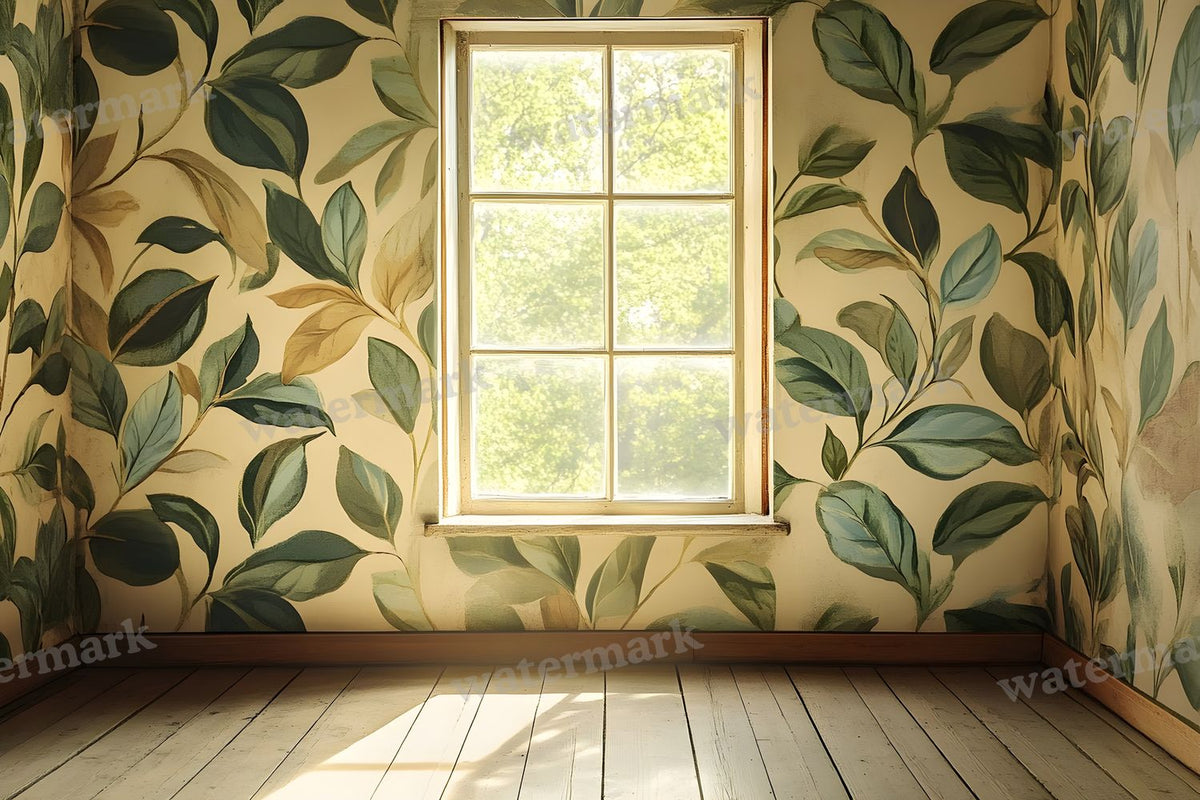 Botanical Window View Backdrop Images