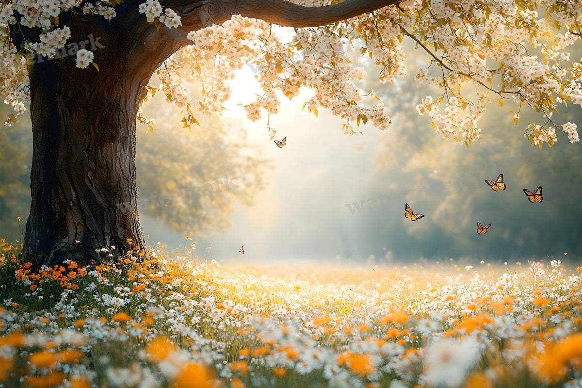 Butterfly Meadow Backdrop Images