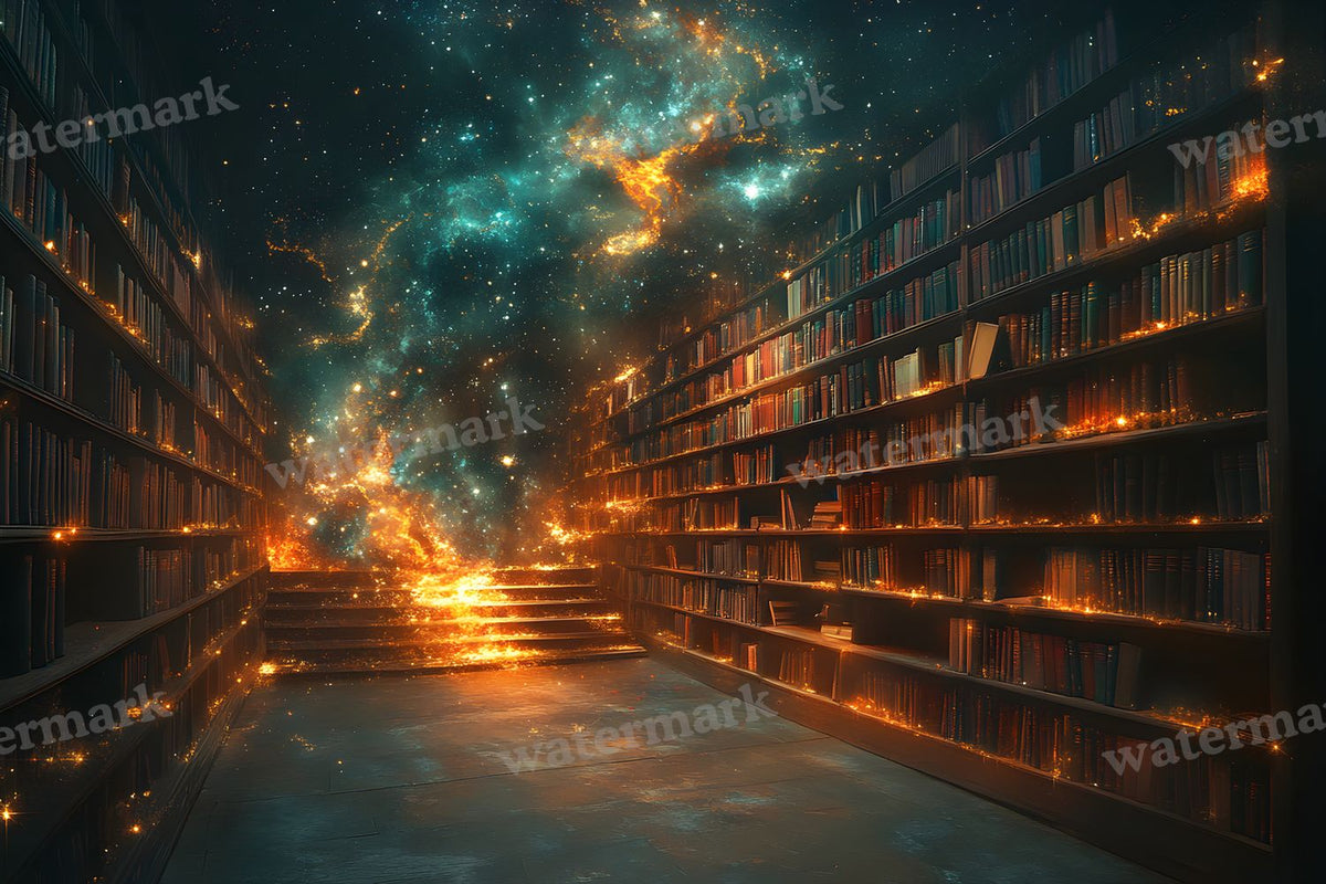 Celestial Library Dream Backdrop Images