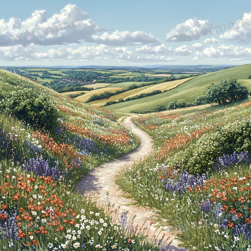 Charming Country Trail Backdrop Images