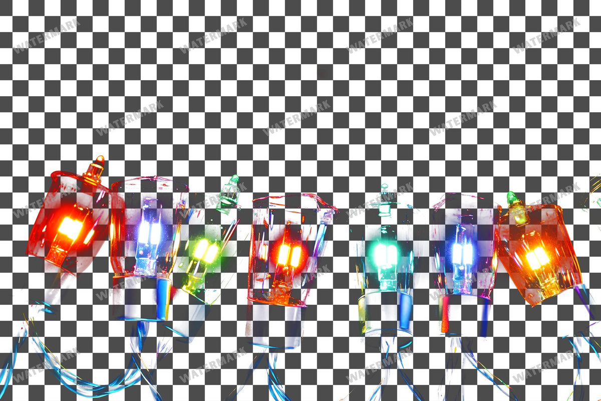 Christmas Lights Transparent Overlay Pngs