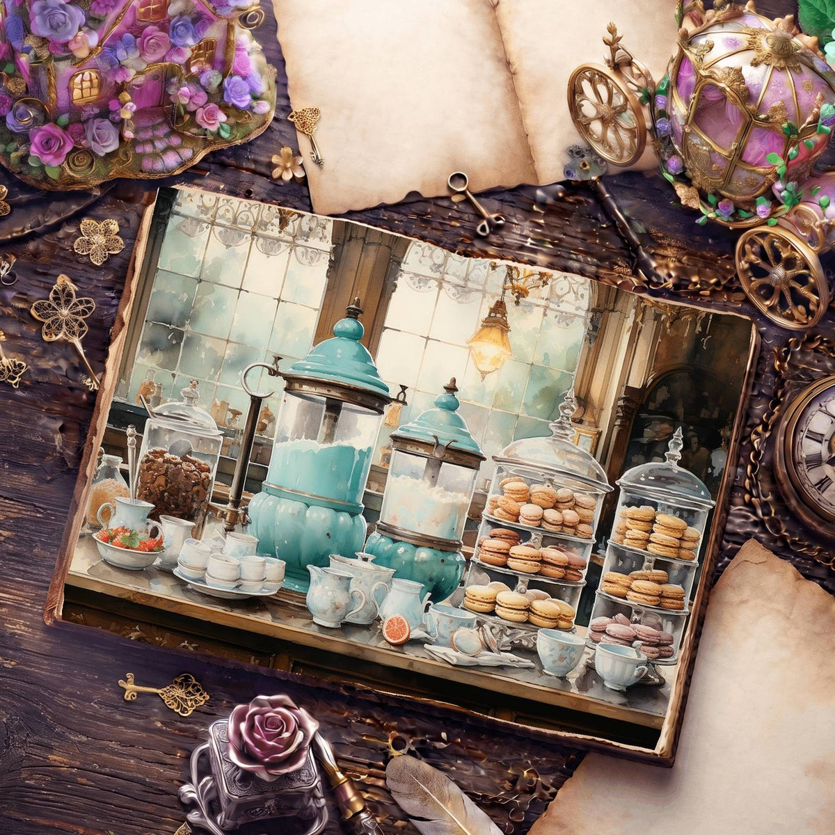 Coffee Shop Digital Papers