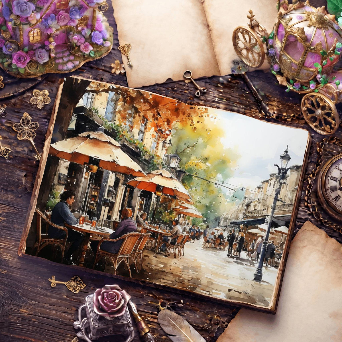 Coffee Shop Digital Papers