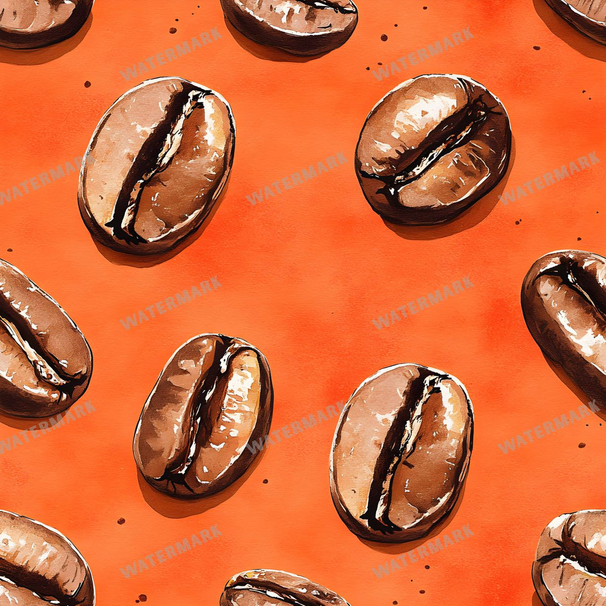 Coffee seamless pattern digital paper, repeating design 21