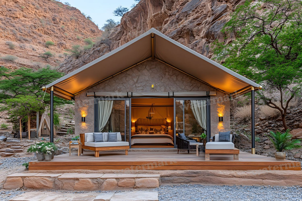 Desert Luxury Tent digital photo backdrop for photo editing, preview 20