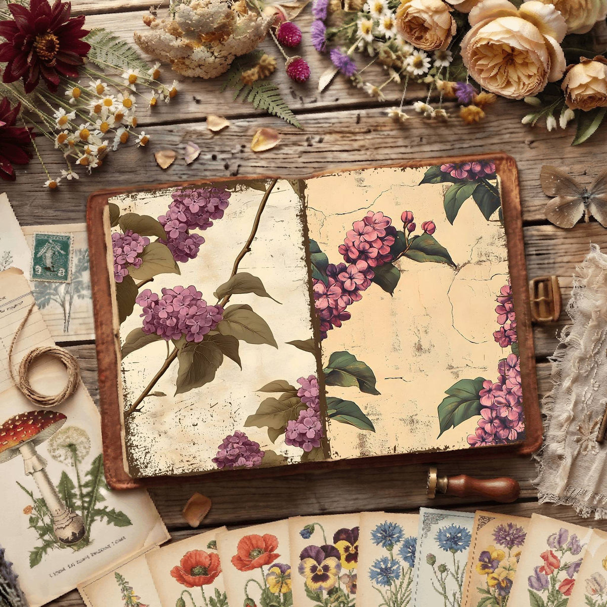 Floral Digital Papers