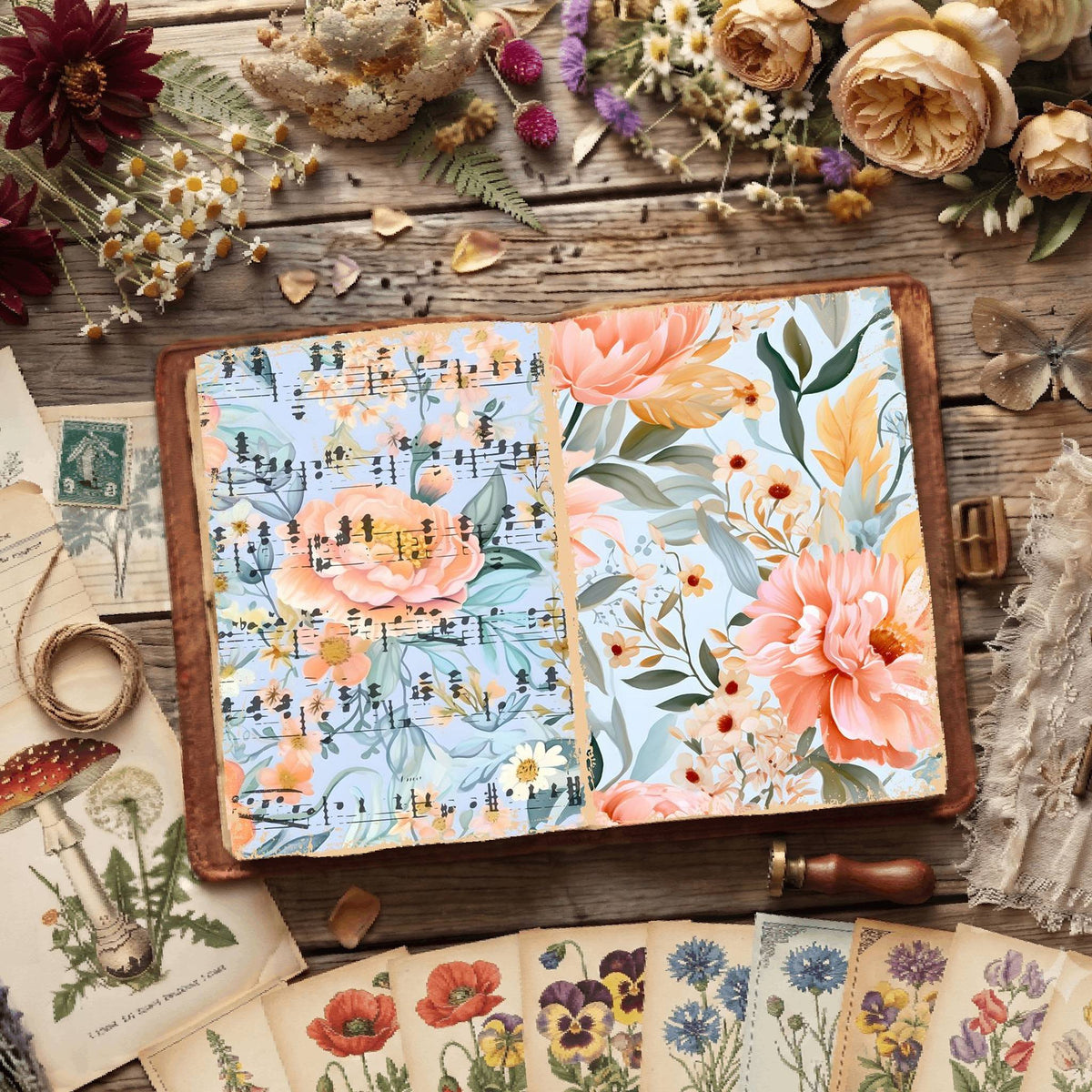 Floral Digital Papers