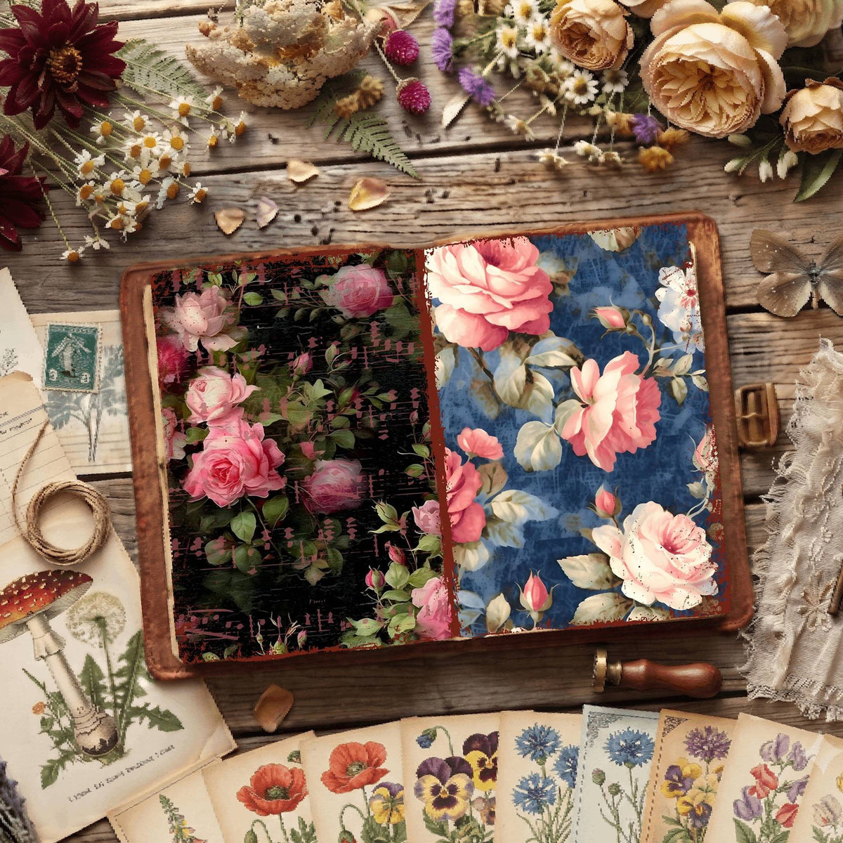 Floral Digital Papers